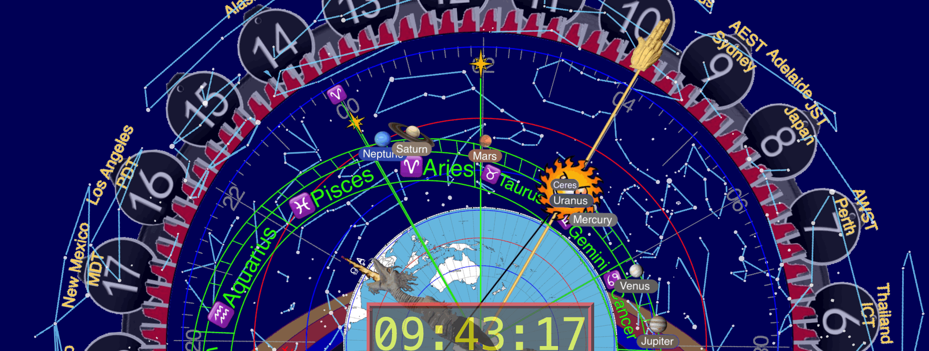 Example View of Astronomical Clock